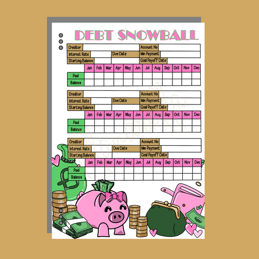 Debt Snowball - Single Page