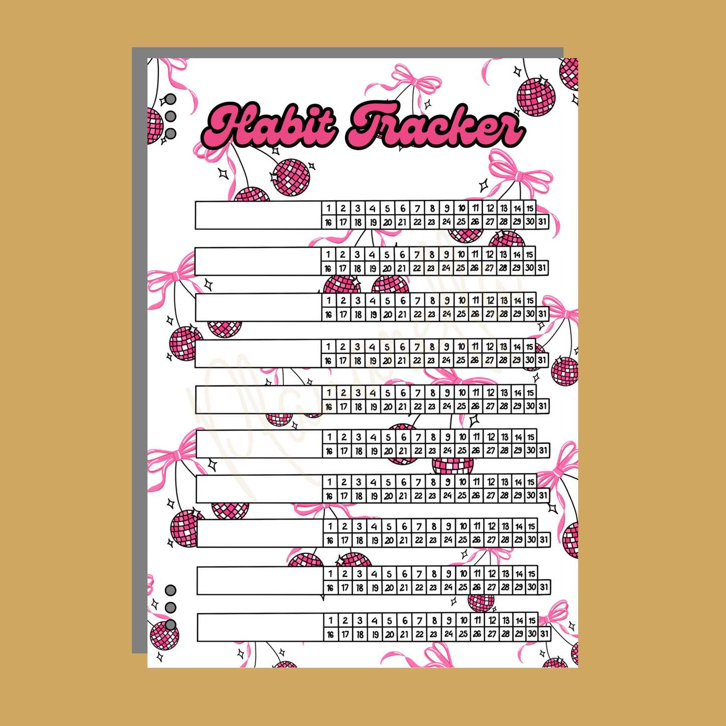 January Disco Cherries - 8 Page Monthly Bundle