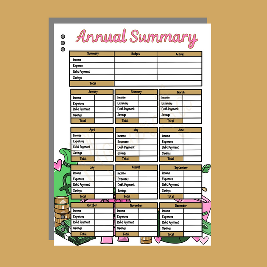 Annual Summary  - Single Page