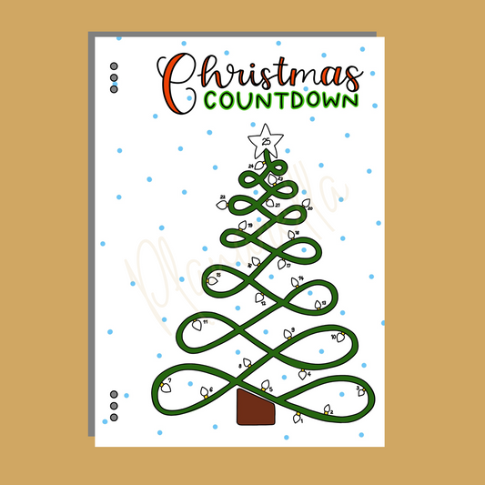 Christmas Countdown Tree- Single Page - Series 2