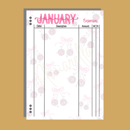 January Disco Cherries - 8 Page Monthly Bundle